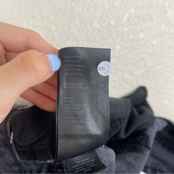 Free People We the Free The Lasso High Waist Straight Leg Jean Black Size 31 - Picture 14 of 15